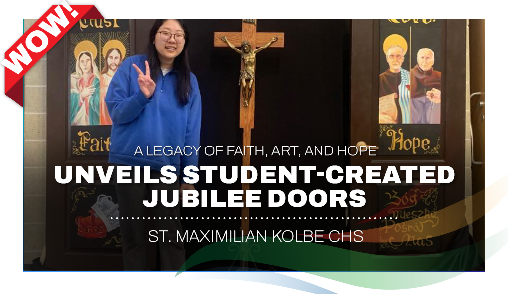 YCDSB Weekly Wow St. Maximilian Kolbe CHS Unveils Student-Created Jubilee Doors