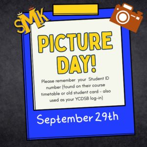 School Photo Day  Monday September 29