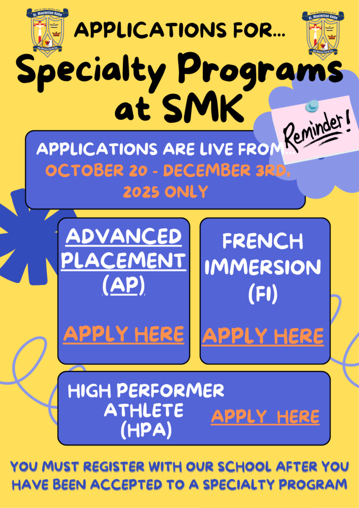 Specialty Programs at SMK